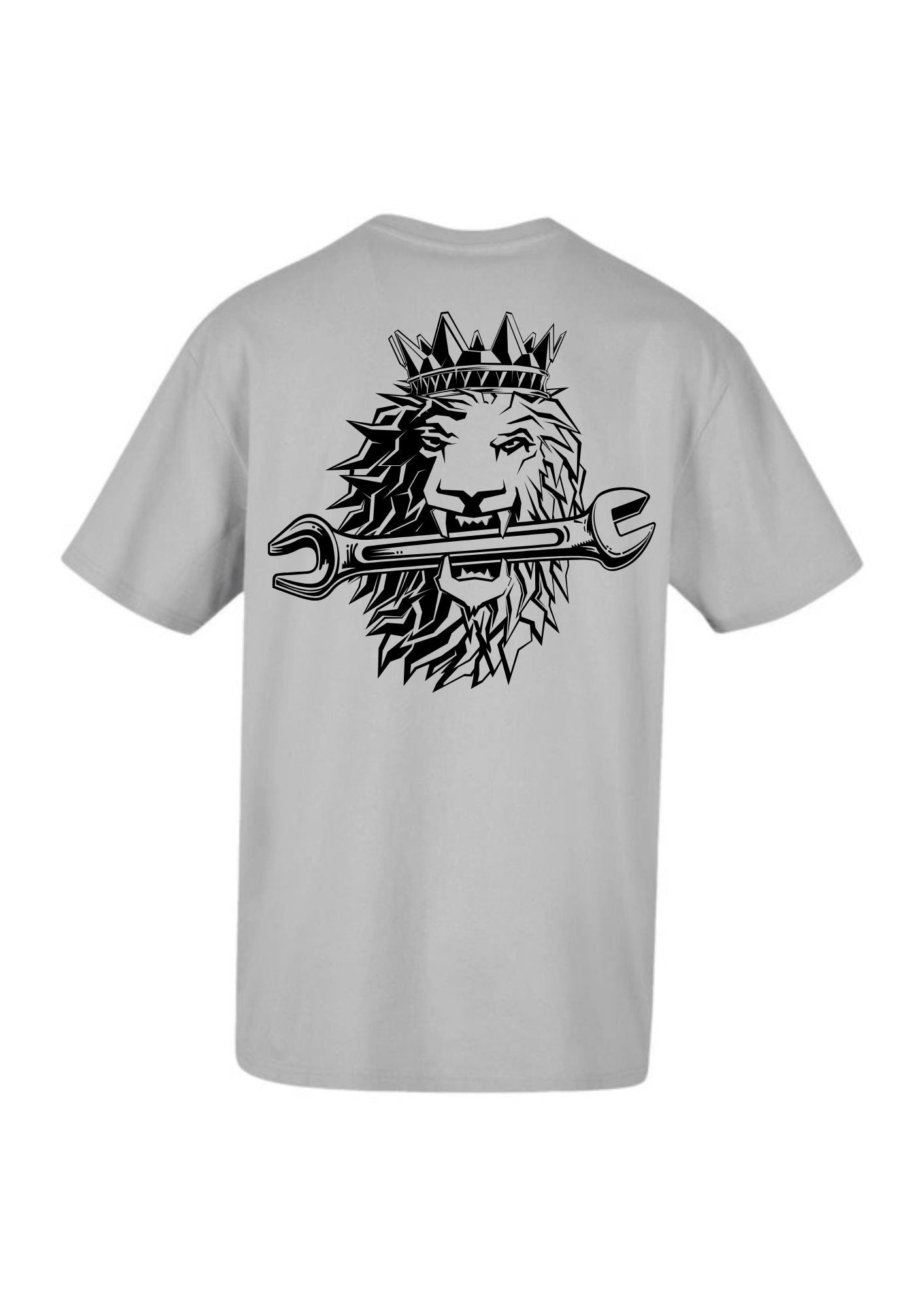 Oversized Shirt "Big Lion" - grey