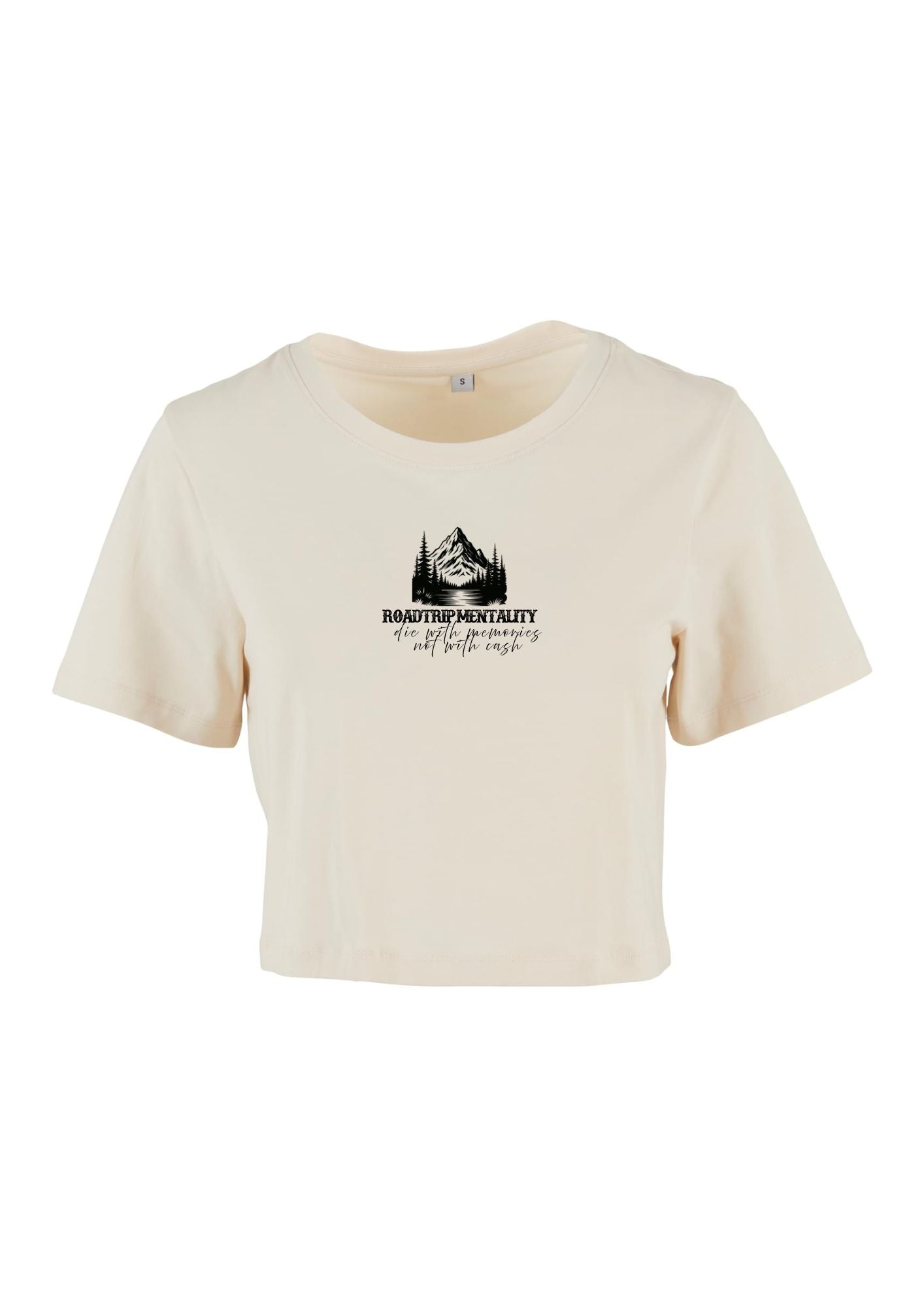 Ladies Cropped Shirt "Roadtrip Mentality"