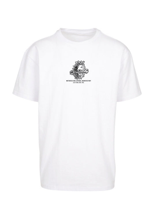 Oversized Shirt "Back to the Roots" - white