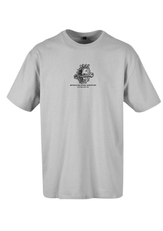 Oversized Shirt "Big Lion" - grey