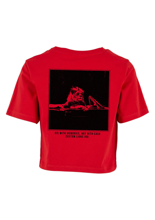 Ladies Cropped Shirt "Cabrio Lion"