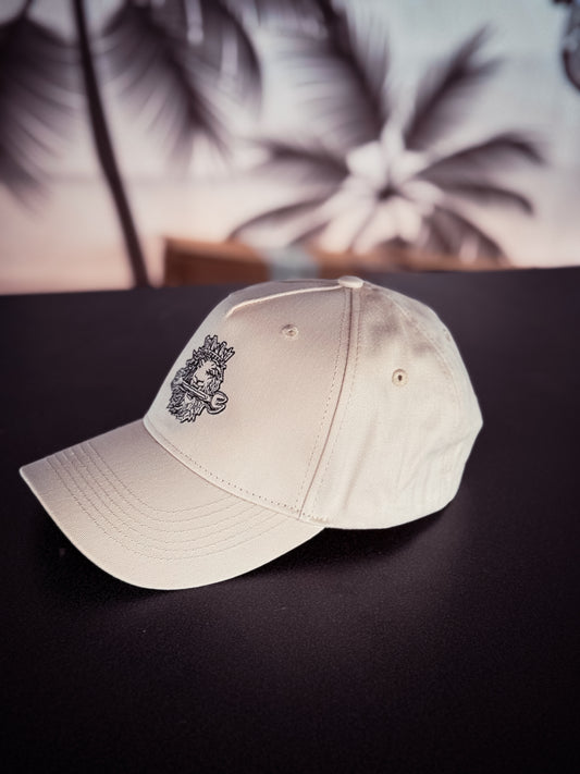Stick Cap "Lion" in beige