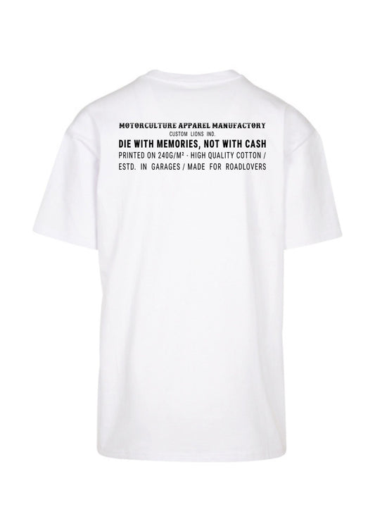 Oversized Shirt "Back to the Roots" - white