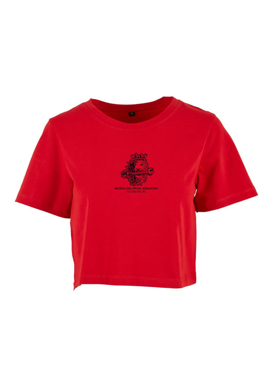 Ladies Cropped Shirt "Cabrio Lion"
