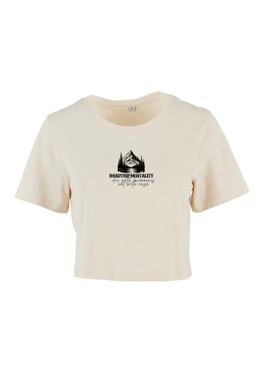 Ladies Cropped Shirt "Roadtrip Mentality"
